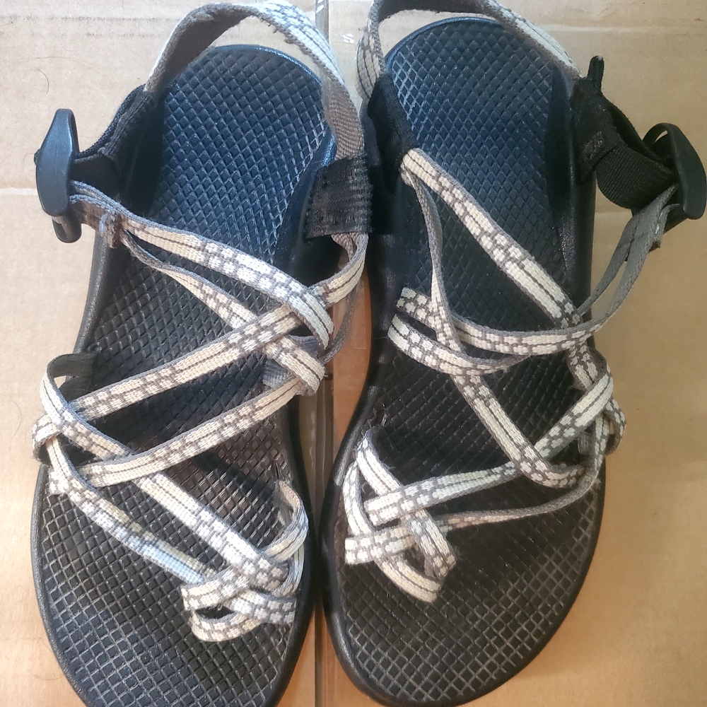 Chaco Women's Black and White Sandals